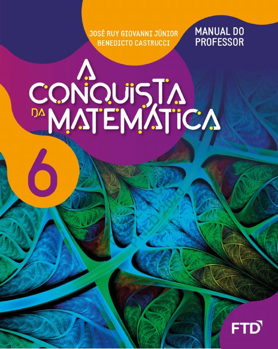 Capa do Manual do Professor de Matematica do 6o ano